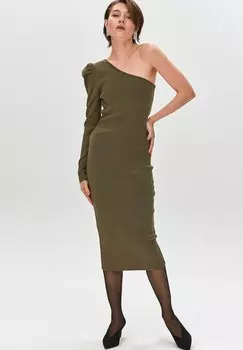 Платье-футляр ASYMMETRIC ONE SHOULDER Rue les crateurs, хаки