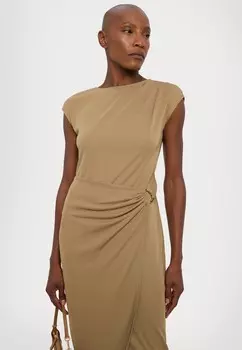 Платье-футляр ATALIE SHORT SLEEVE DAY DRESS Lauren Ralph Lauren, цвет Tan