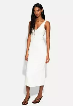 Платье-футляр Bershka, белый