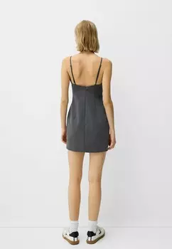 Платье-футляр Bershka, серый