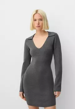 Платье-футляр Bershka, темно-серый