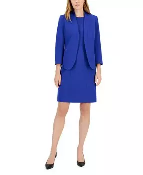Платье-футляр без рукавов с шалевым воротником Executive Collection Anne Klein