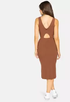 Платье-футляр Billabong, коричневый