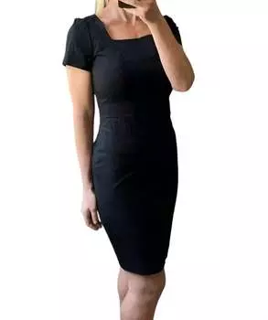 Платье-футляр черного цвета J.Crew