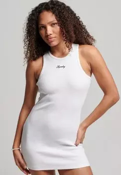 Платье-футляр CODE LOGO ESSENTIAL TANK Superdry, цвет brilliant white