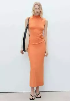 Платье-футляр CURRA - Jumper dress Mango, оранжевый