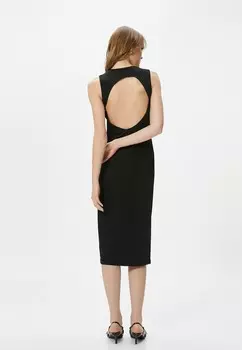 Платье-футляр CUT OUT DETAIL HALTER NECK MIDI Koton, черный
