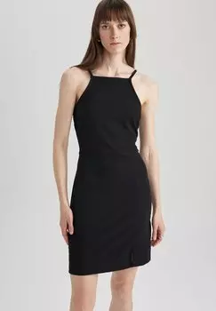 Платье-футляр DeFacto, черный