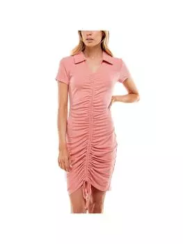 Платье-футляр для женщин Juniors с рюшами и трикотажем Planet Gold, цвет mauve glow