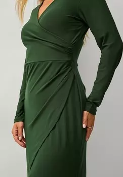 Платье-футляр Ellos Collection, темно-зеленый