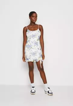 Платье-футляр Even&Odd, белый/синий