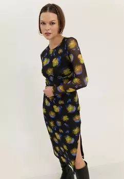 Платье-футляр Even&Odd, черный/разноцветный