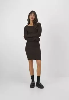 Платье-футляр Even&Odd, крапчатый коричневый