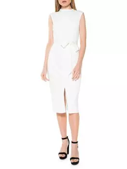 Платье-футляр Fara с завязкой на талии Alexia Admor, цвет Cream
