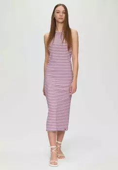 Платье-футляр GESCHLITZTES RUNDHALSAUSSCHNITT QS, фиолетовый