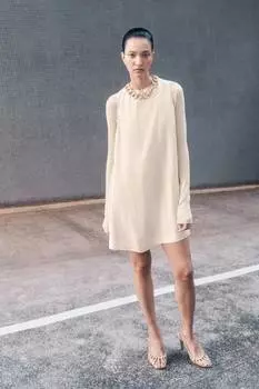 Платье-Футляр H&M, бежевый