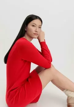 Платье-футляр hessnatur, красный