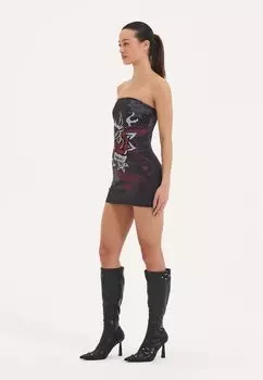 Платье-футляр HOLLYWOOD SWALLOW BANDEAU Ed Hardy, серый