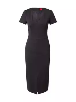Платье футляр HUGO Sheath Dress, черный