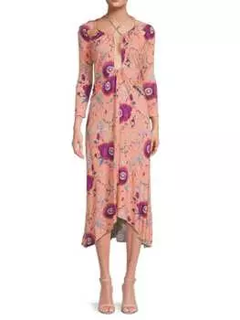 Платье-футляр Isabel Marant с цветочным вырезом, мультиколор