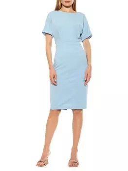 Платье-футляр jacqueline с закатанными манжетами Alexia Admor Halogen blue