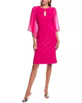 Платье-футляр Joseph Ribkoff с вырезом-замочной скважиной, розовый