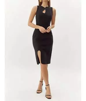 Платье-футляр Kayla Wave Cut черного цвета adelyn rae