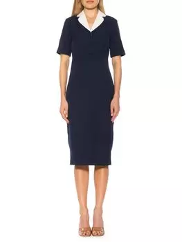 Платье-футляр Kinsley Alexia Admor, темно-синий