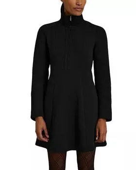 Платье-футляр Krysta Jersey с расклешенной юбкой REISS, черный