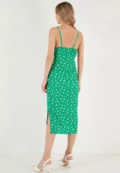 Платье-футляр LELA, зеленое