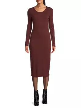 Платье-футляр Lexi миди Marine Layer, цвет Chocolate