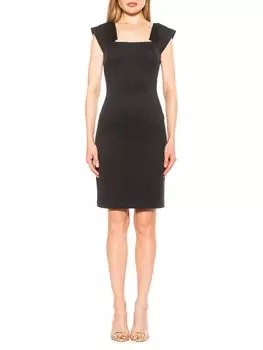 Платье-футляр Lucinda с короткими рукавами Alexia Admor, темно-синий