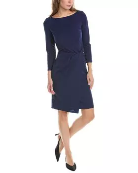 Платье-футляр Maggy London с вырезом-лодочкой, синий