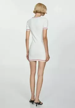 Платье-футляр Mango, кремовый