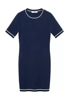 Платье-футляр Mango, синий