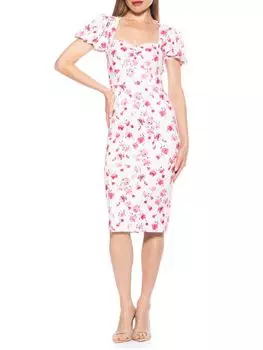 Платье-футляр Micaela Midaxi Alexia Admor, цвет Ivory Floral
