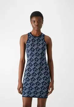 Платье-футляр MICHAEL Michael Kors DOT LOGO, темно-синий