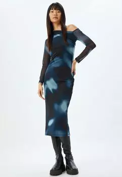 Платье-футляр MIDI Koton, синий