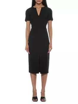 Платье-футляр миди с рукавами реглан Jayana Alexia Admor, черный