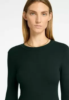 Платье-футляр MIDI Selected Femme, темно-зеленый