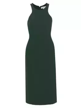 Платье-футляр миди со швами-борцовкой Michael Kors Collection, цвет forest