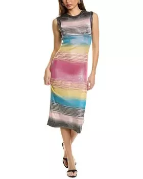 Платье-футляр Missoni из смесового шелка, розовый