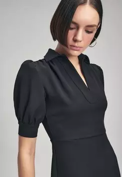 Платье-футляр NECK BALLOON SLEEVE MINI adL, черный