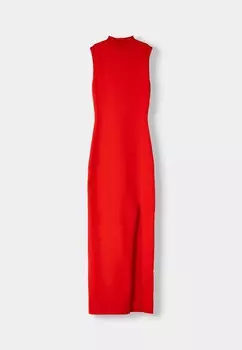 Платье-футляр NECK Bershka, красный