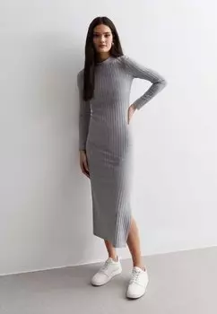 Платье-футляр New Look, серое