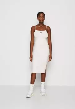 Платье-футляр нежно-розового цвета Tommy Jeans