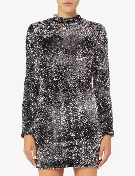 Платье-футляр Nover с высоким воротником Marella, черный