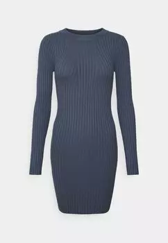 Платье-футляр PCCRISTA O NECK DRESS Pieces, синий омбре