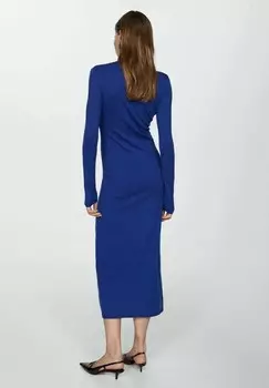 Платье-футляр PERCEBE Mango, синий