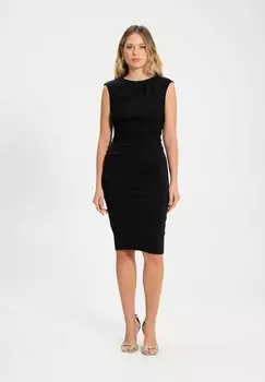 Платье-футляр ПЛАТЬЕ-футляр с рюшами Rinascimento, черный